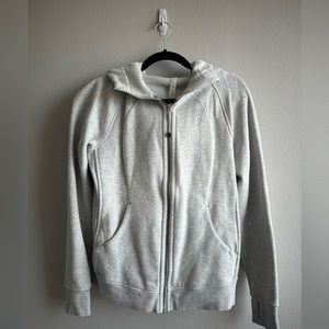 Women’s Lululemon scuba full-zip hoodie gray size 10